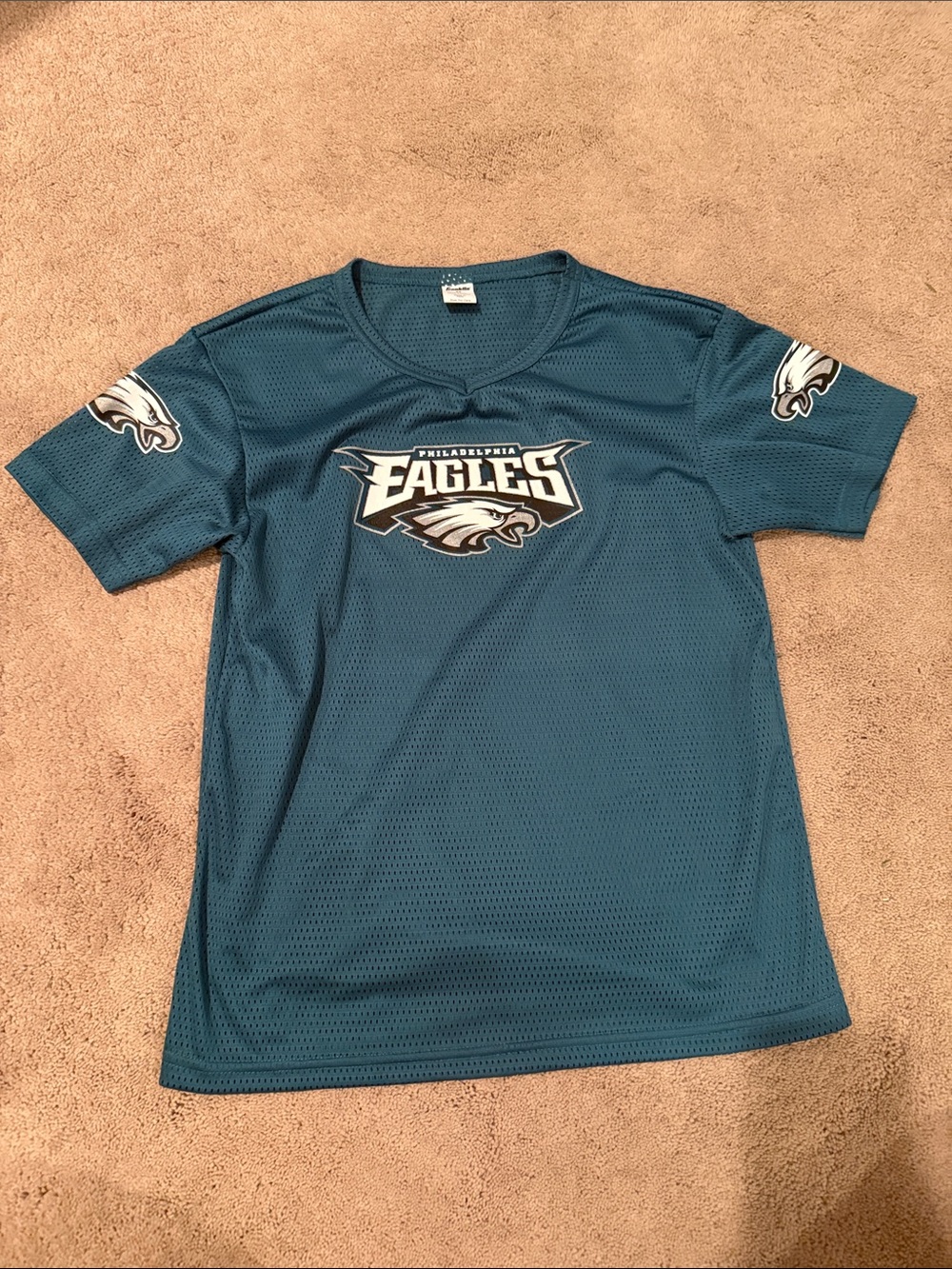 Youth Green Mesh Eagles Jersey